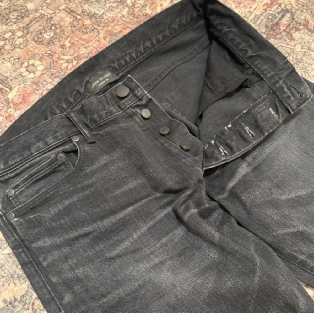 Men's NWOT Antique Black Jeans Cast 2 John Elliott 32x34 Nwot